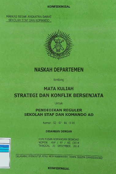 Naskah Departemen Mata Kuliah Strategi Dan Konflik Bersenjata